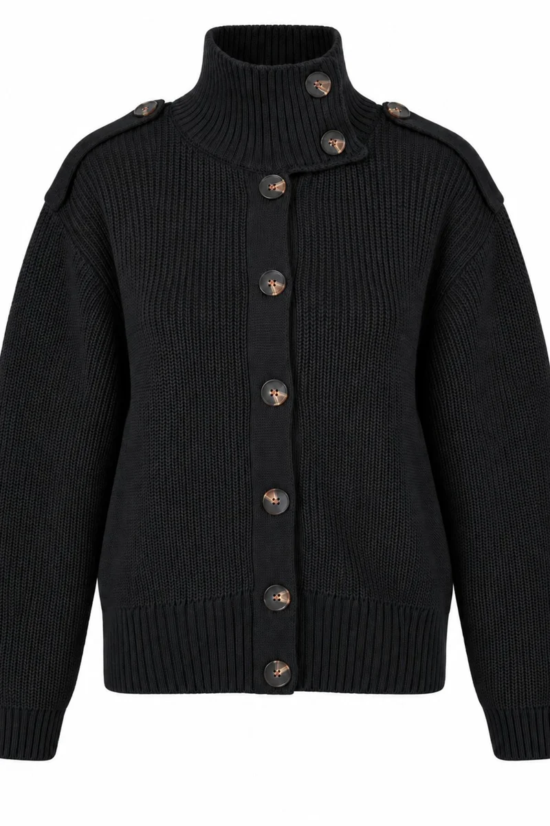 Mixray MIXRAY Open Front Cardigan