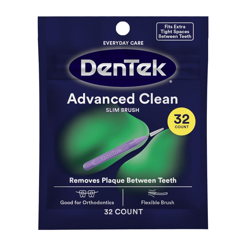 Dentek فرشاة دينتيك سليم لتنظيف الأسنان المتقدمة، ضيقة جداً، 32 قطعة - Image 1