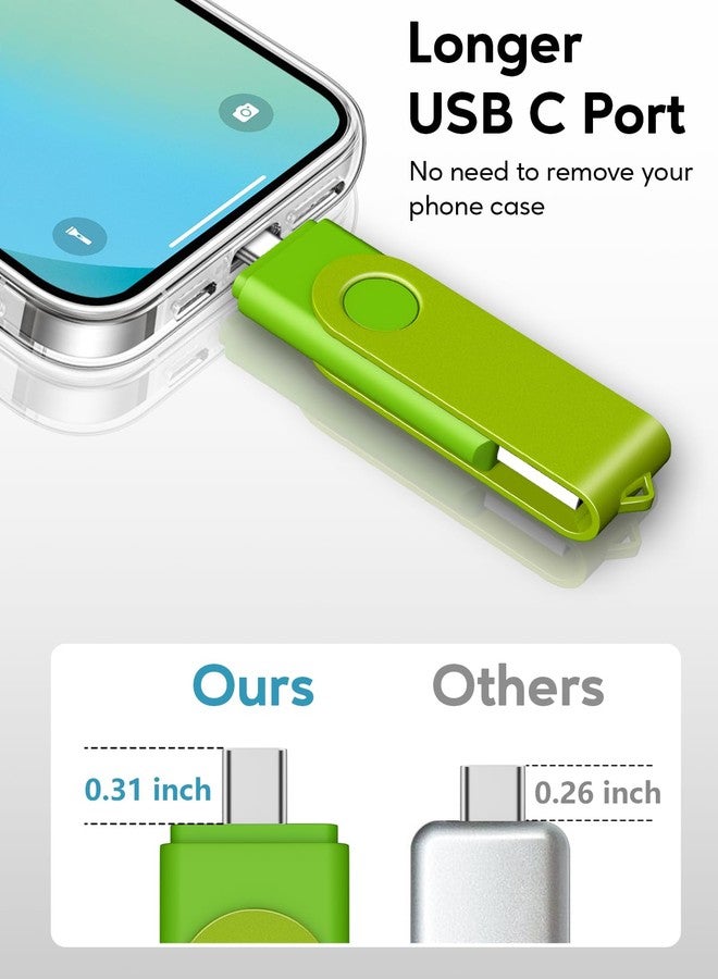 AreTop 16GB USB C Flash Drive Dual Drive 2 in 1 OTG USB 2.0 + Type C, Thumb Drive USB C Drive Swivel Design Memory Stick for Android Smartphone, Computers, MacBook, Tablets, PC, iPhone 15, 16 Series - Image 5