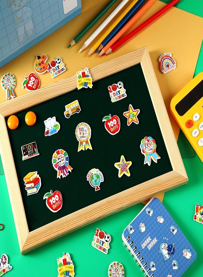 JULBEAR 300Pcs 100 Days of School Foam Stickers Self-Adhesive Campus Smarter Motivational Reward Stickers for 100th Day of School Party Classroom Decoration Favor Supplies - Image 3