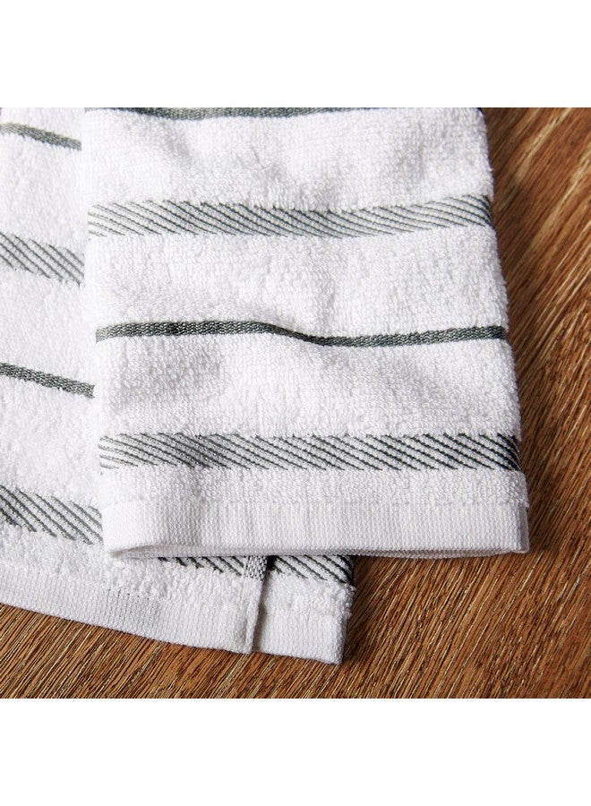 كيتشن إيد طقم مناشف مطبخ كيتشن إيد ألباني، عبوة من 4 قطع، رمادي/أبيض، 16 بوصة × 26 بوصة - Image 2