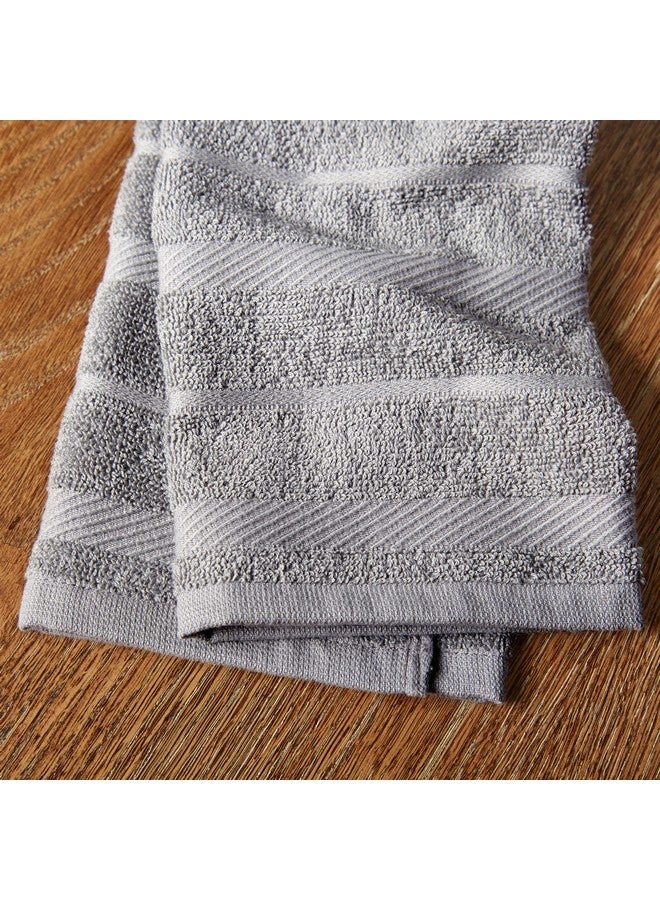 كيتشن إيد طقم مناشف مطبخ كيتشن إيد ألباني، عبوة من 4 قطع، رمادي/أبيض، 16 بوصة × 26 بوصة - Image 3