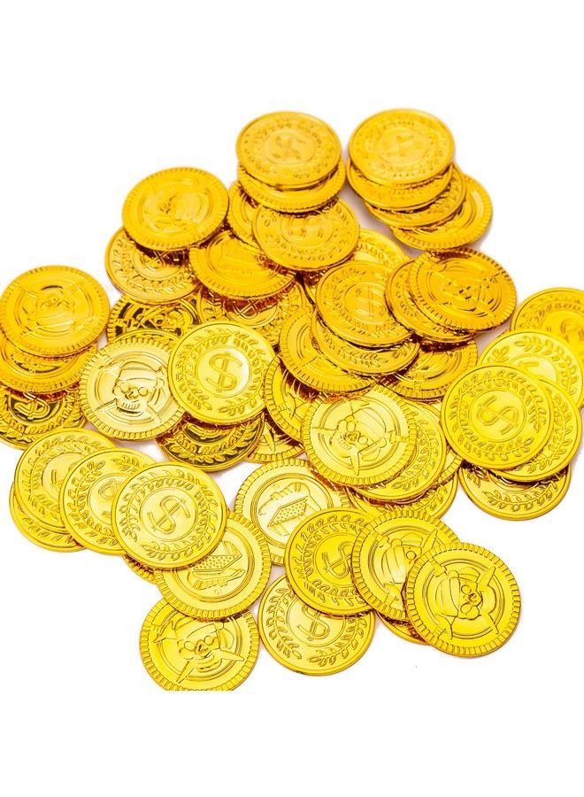 AiFanS Gold Coins And Gems/Jewels 288 Piecestreasure Chest Coinspirate Gold Coins For Kids(144 Coins+144 Gems)  - Image 5