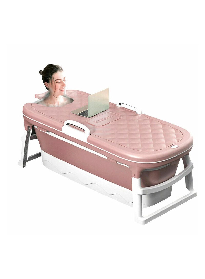 DubaiGallery Portable Bathtub For Adults, Foldable Children Tub Household Bath Basin, Constant Temperature with Cover - Image 2