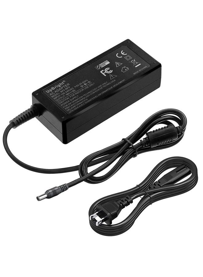 Upbright 24V AC/DC Adapter Compatible with Datacard SD260 SD360 SP35 SP55 CP60 CD800 SP25+ SD160 FP65i Evolis Primacy Badgy 100 200 Dualys 2 3 Zenius Tattoo Elypso Magicard Pronto 3649-0001 Printer - Image 1
