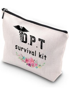 WCGXKO WCGXKO DPT Survival Kit Doctor of Physical Therapy Gifts Zipper Pouch Makeup Bag DPT Graduate Gift (DPT Survival) 