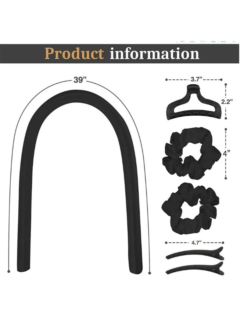 KHAJUL 10PCS Heatless Hair Curlers, Soft Foam Headband Hair Rollers for Overnight Curls, No Heat Hair Styling Tools for Long Medium Hair, Natural DIY Sleep Friendly Curling Set - Image 2