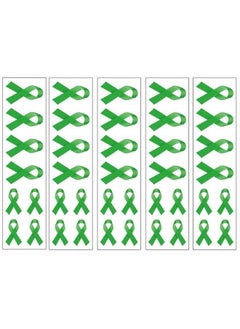 40 Green Ribbon Temporary Tattoos: Mental Health Awareness Tattoo