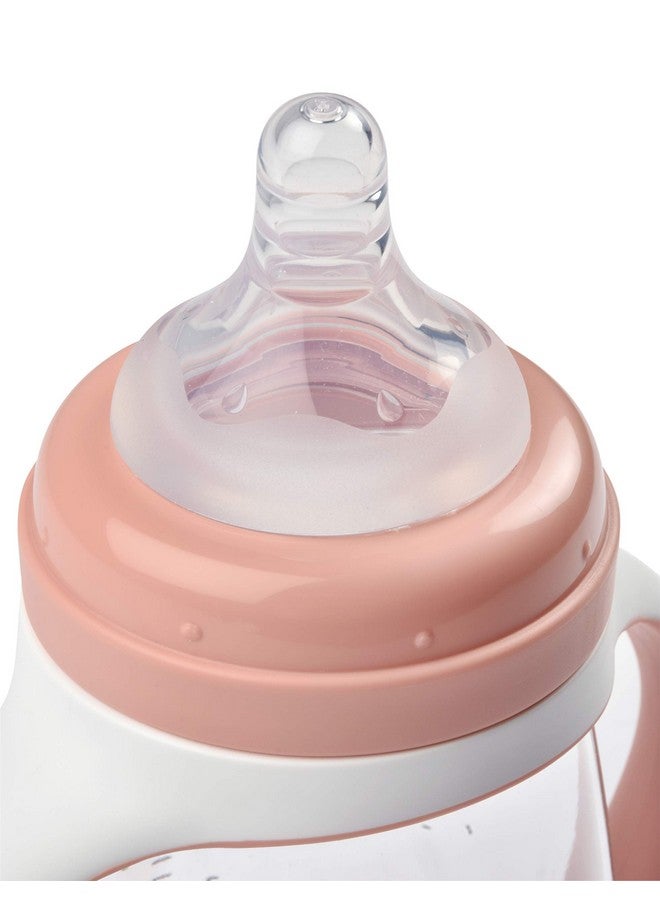 BEABA 2-In-1 Baby Bottle To Training Sippy Cup, Learning Cup, Baby Bottle Nipple And Soft Silicone Sippy Spout, Spill Proof, Baby, Toddler 7 Oz (Rose) - Image 3