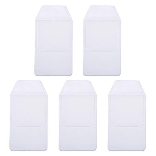 AKIRO 5Pcs White Pocket Protector for Hospital Office Pen Leaks, PVC Pocket Protectors White Shirt Pocket Protectors - Image 1