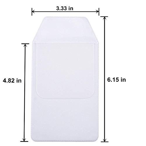 AKIRO 5Pcs White Pocket Protector for Hospital Office Pen Leaks, PVC Pocket Protectors White Shirt Pocket Protectors - Image 3