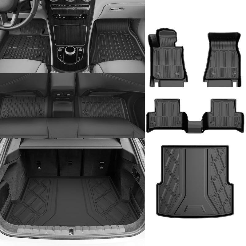 Original 20222025 I4 Floor Mats Cargo Liner for BMW I4 All Model Custom Fit Odorless TPE Floor Liners Cargo Mat All Weather 3D Laser Measured Car Mats for BMW I4 20222025