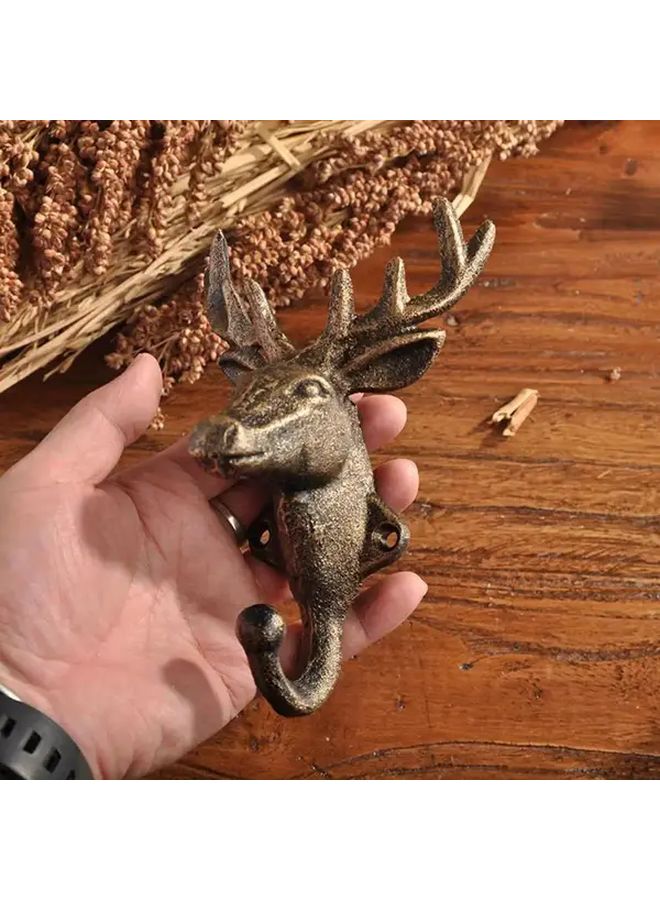 Golden Wall Hook Easy Install Multi Purpose Load Bearing for Coats Keys Towels - Image 2