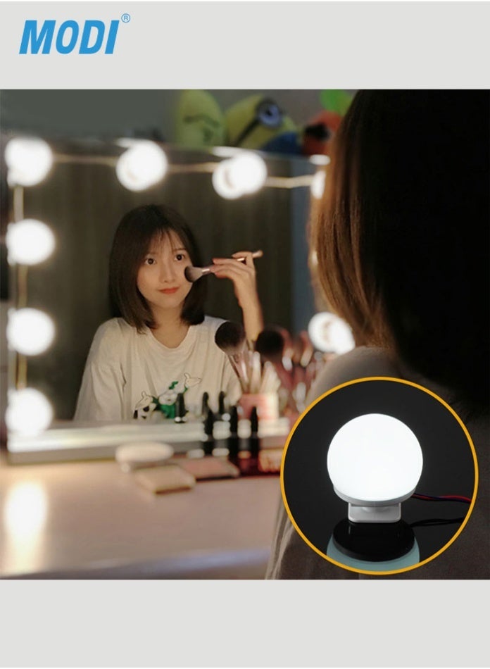 MODI Vanity Mirror Light 8/10/12 Bulbs 5V USB Warm White Dimmable LED Makeup Lighting Kit for Dressing Table and Bathroom Mirror Decoration - Image 1