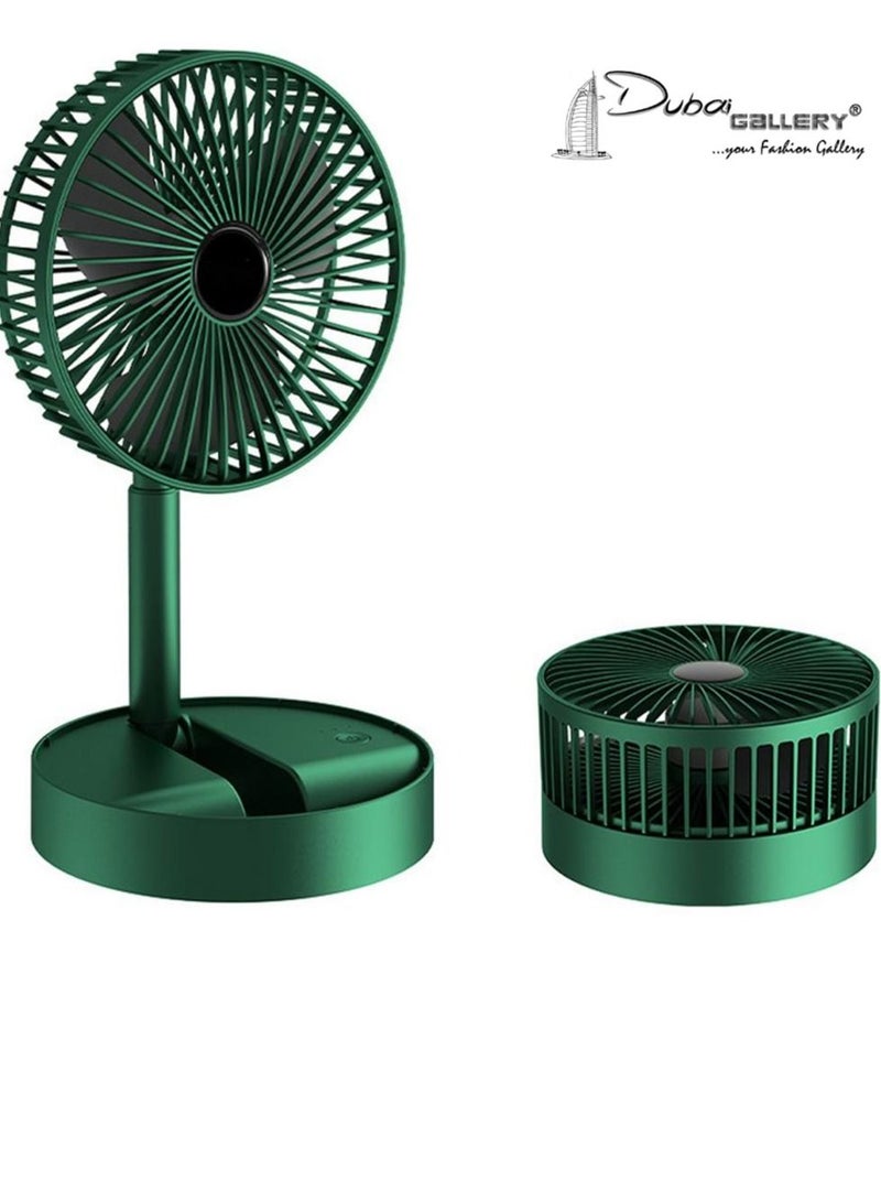 DubaiGallery USB Desk Fan Mini Folding Floor Fan Portable Desktop Quiet Standing Fan Stable and Non-slip for Outdoor Travel Home Office - Image 1