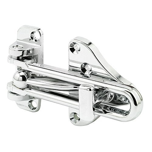 Defender Security Prime-Line U 11318 Swing Bar Door Guard With High Security Auxiliary Lock, Chrome Finish (Single Pack) - Image 1