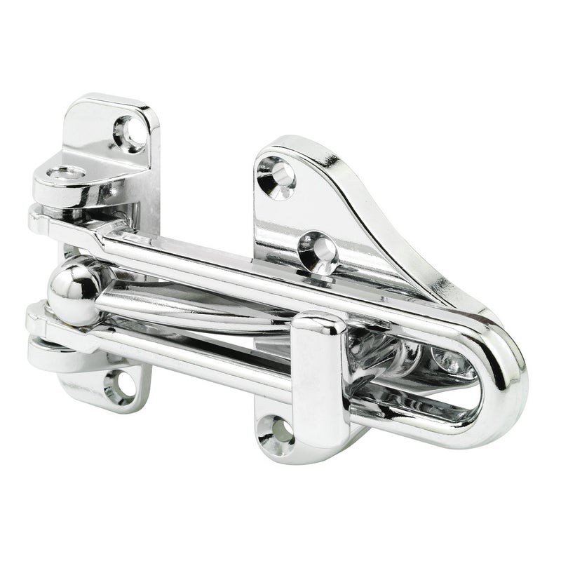 Defender Security Prime-Line U 11318 Swing Bar Door Guard With High Security Auxiliary Lock, Chrome Finish (Single Pack) - Image 5