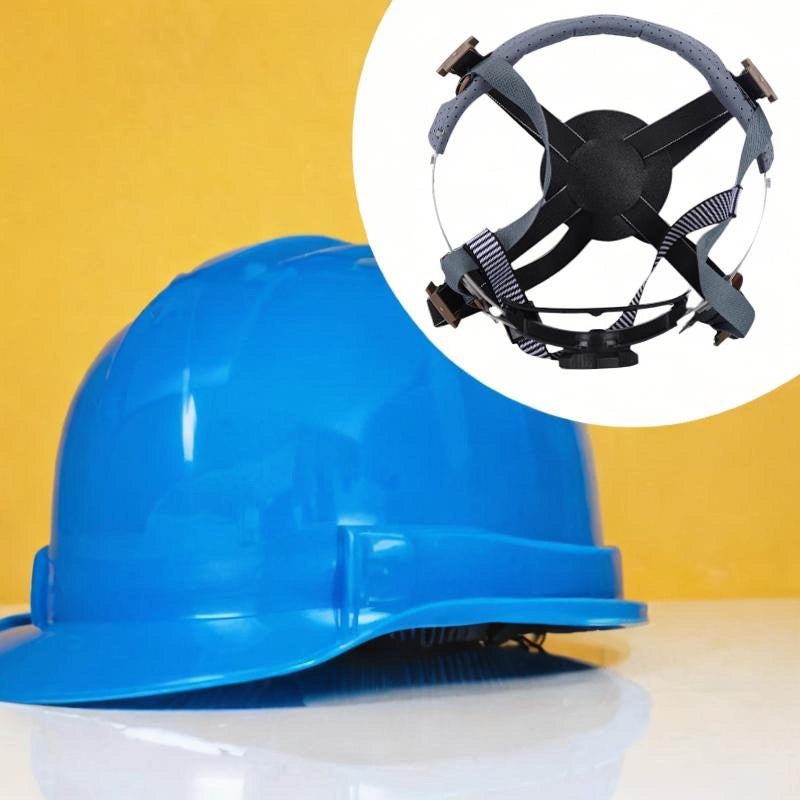 IEUDNS 4 Point Attachment Hard Hat Replacement Ratchet Suspension Construction Hard Hat Liner Adjustable Universal Accessories Bump Cap Insert, Replaceable Helmet Accessory, Knob Adjustment - Image 5