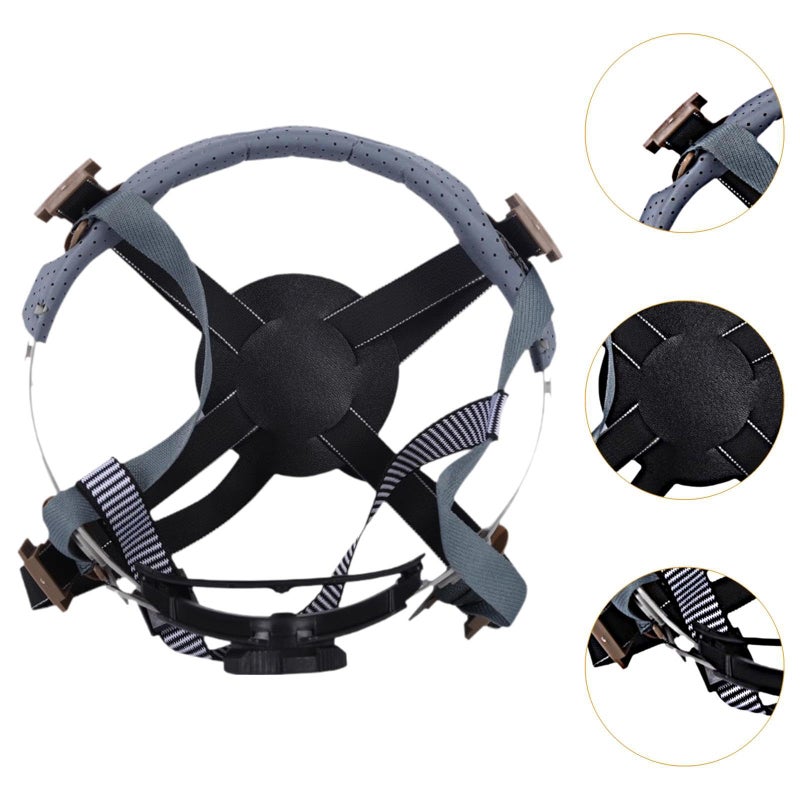IEUDNS 4 Point Attachment Hard Hat Replacement Ratchet Suspension Construction Hard Hat Liner Adjustable Universal Accessories Bump Cap Insert, Replaceable Helmet Accessory, Knob Adjustment - Image 3