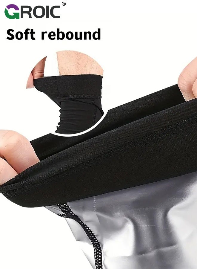 GROIC 1 Pair Sauna Sweat Socks,Heat-Trapping Design for Workout and Fitness Training,Slimming Compression Socks,Sauna Socks for Workout, Weight Loss - Image 4