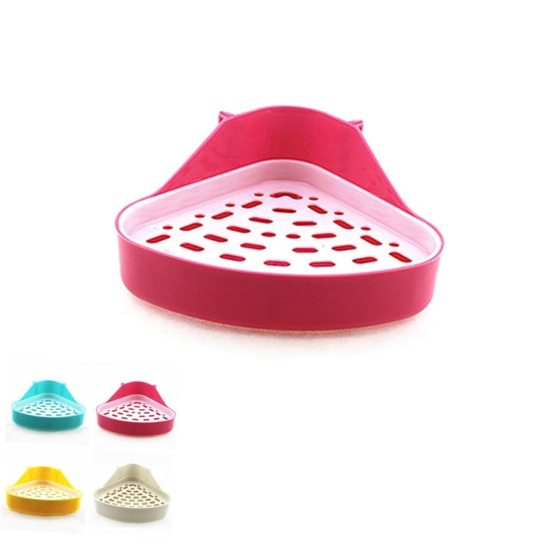 Small Animal Litter Box Triangle Potty Trainer For Hamster Rabbit Ferret - Image 2
