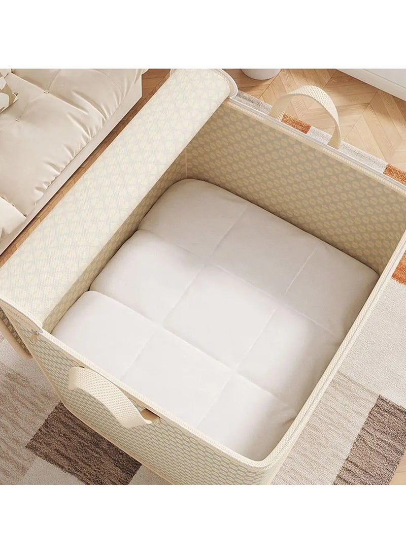 1PCS with Handle Clothes Storage Bins Clothes  Large Storage Bag Foldable Dust-Proof Closet Storage Box - Image 2