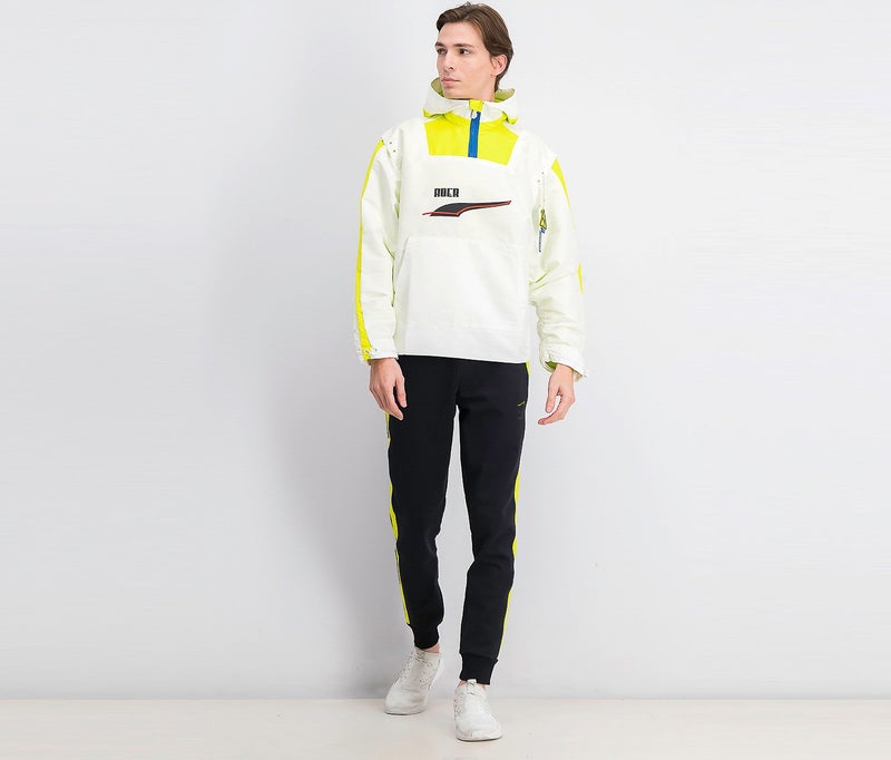 PUMA جاكيت واقي من الرياح بغطاء للرأس للرجال، أبيض - Image 3