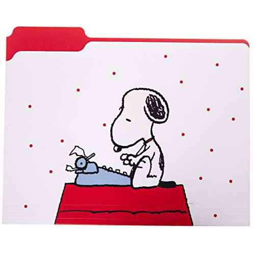 Graphique "Snoopy" File Folder Set – File Set Includes 9 Folders and 3 Unique Go-Getter Designs, Embellished w/Gold Foil on Durable Triple-Scored Coated Cardstock - Image 2