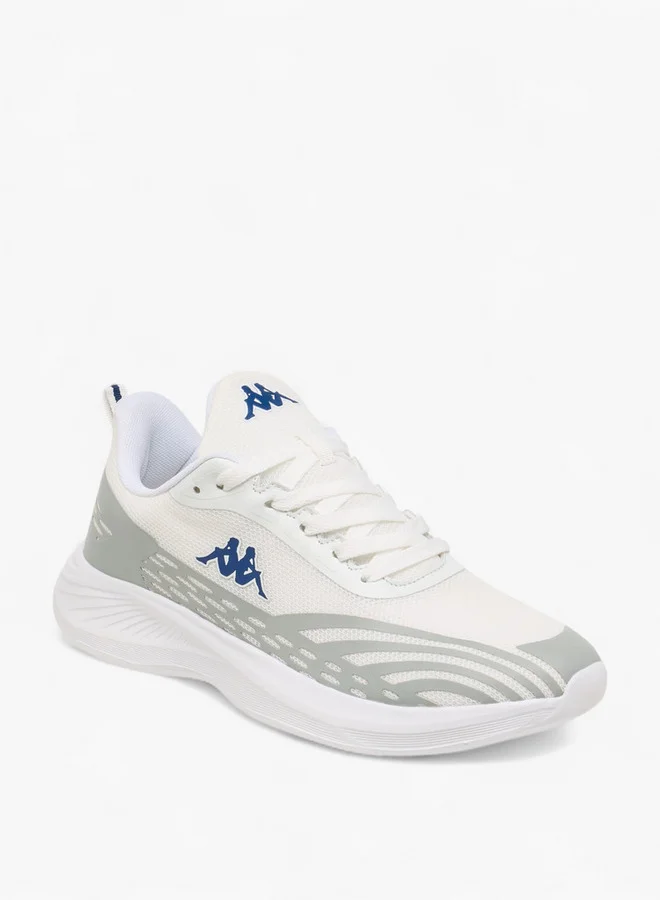Kappa Men's Logo Print Sports Shoes with Lace-Up Closure