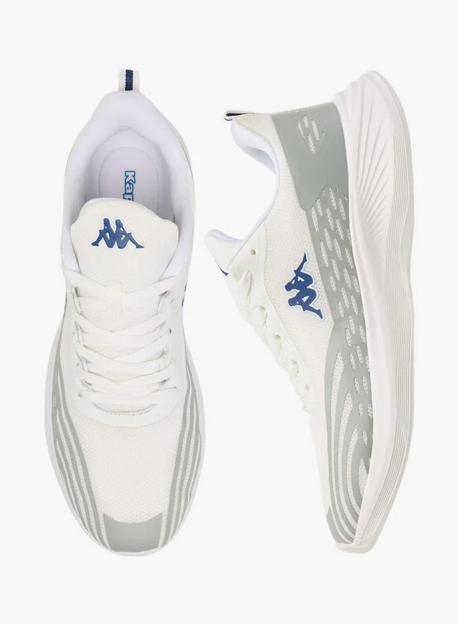 Kappa Men's Logo Print Sports Shoes with Lace-Up Closure