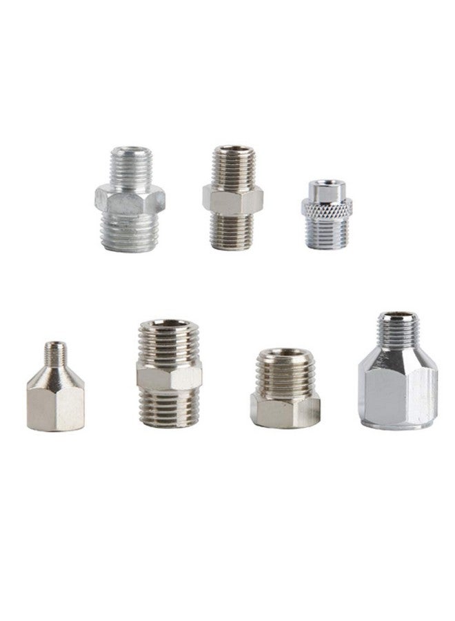 فينجدا البخاخة محول 7 قطعة خرطوم محول مجموعة البخاخة الخيوط التوصيل لتوصيل البخاخة وضاغط الهواء مع صندوق بلاستيكي شفاف - Image 2