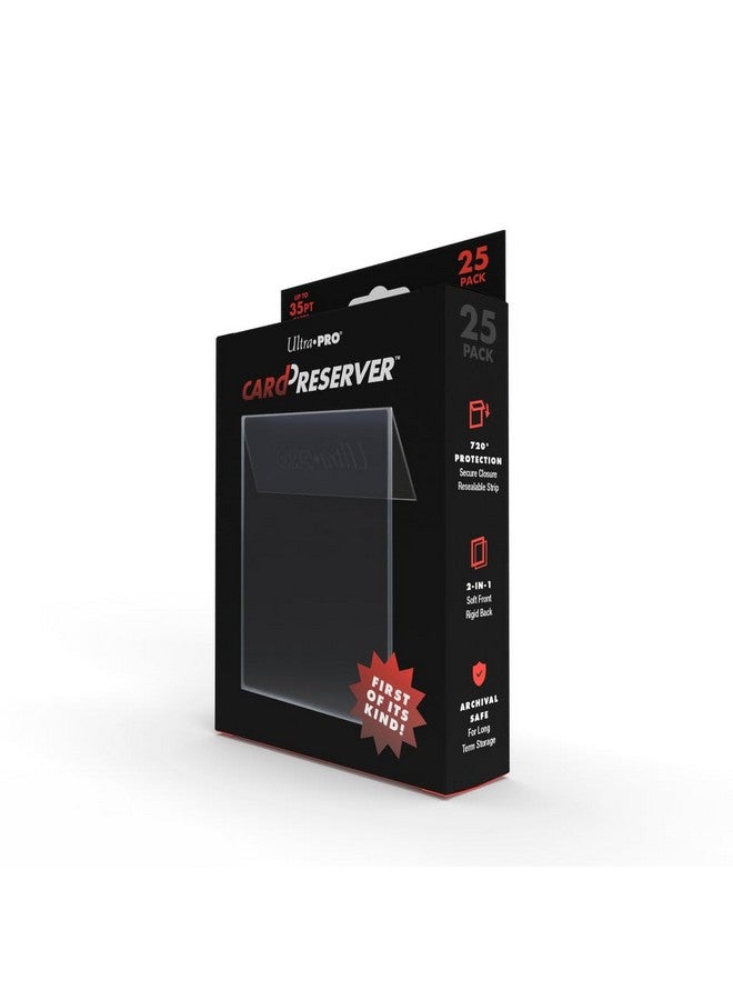 Ultra Pro ألترا برو - حافظ البطاقات 25 قطعة. حافظ بطاقات شفاف، لحماية وتخزين بطاقات الرياضة القابلة للجمع، وبطاقات الحجم القياسي حتى 35PT، غلاف واقي 2 في 1، ظهر شبه صلب، واجهة تحميل ناعمة - Image 1