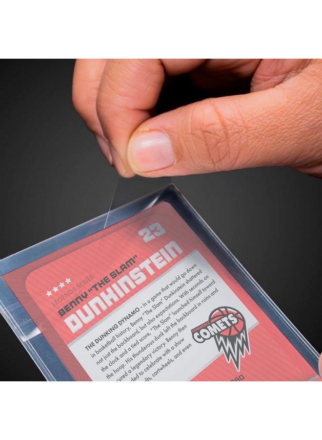 Ultra Pro ألترا برو - حافظ البطاقات 25 قطعة. حافظ بطاقات شفاف، لحماية وتخزين بطاقات الرياضة القابلة للجمع، وبطاقات الحجم القياسي حتى 35PT، غلاف واقي 2 في 1، ظهر شبه صلب، واجهة تحميل ناعمة - Image 5