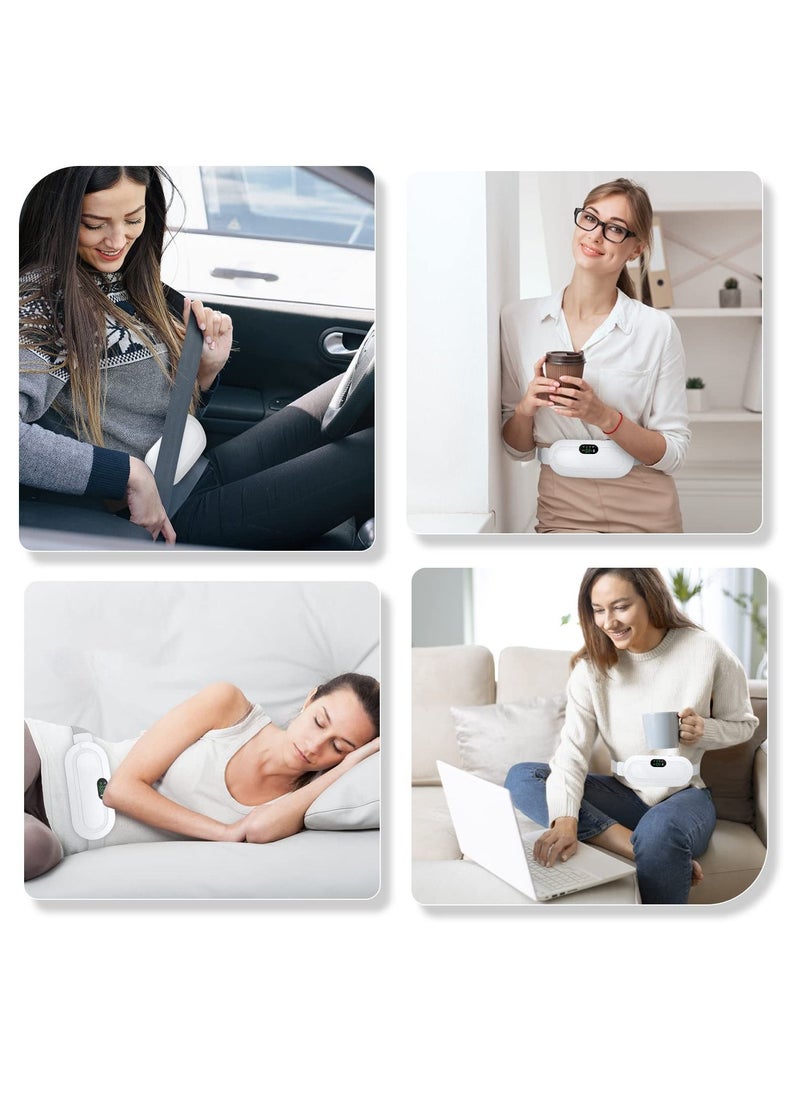 Joshberg - Menstrual Heating Pad, Electric Cordless Heated Waist Belt,Fast Heating Pad with 3 Heat Levels and 3 Vibration Massage Modes, Menstrual/Period, Back or Belly Pain Relief for Women or Girl - Image 1