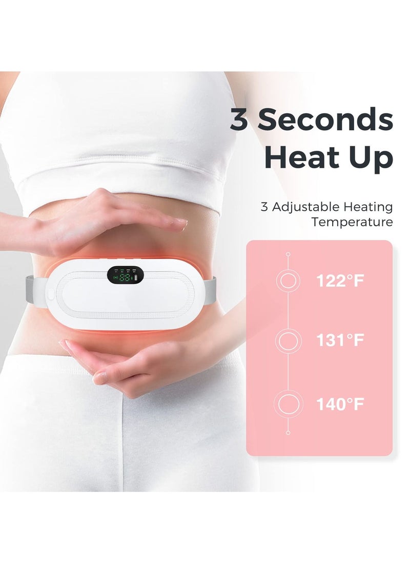 Joshberg - Menstrual Heating Pad, Electric Cordless Heated Waist Belt,Fast Heating Pad with 3 Heat Levels and 3 Vibration Massage Modes, Menstrual/Period, Back or Belly Pain Relief for Women or Girl - Image 1