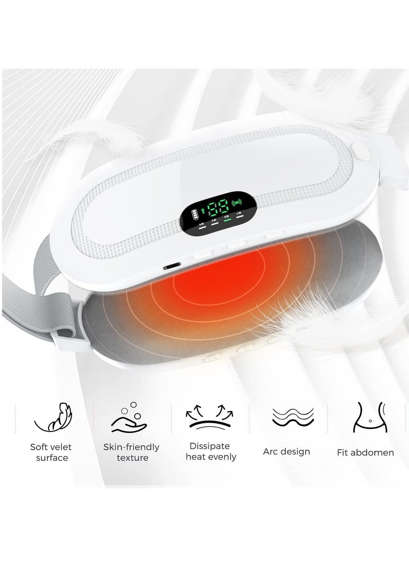 Joshberg - Menstrual Heating Pad, Electric Cordless Heated Waist Belt,Fast Heating Pad with 3 Heat Levels and 3 Vibration Massage Modes, Menstrual/Period, Back or Belly Pain Relief for Women or Girl - Image 1