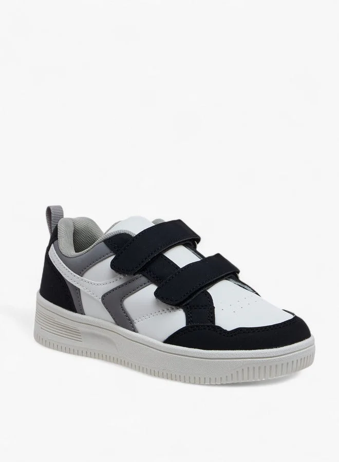 LBL by Shoexpress Panelled Sneakers with Hook and Loop Closure