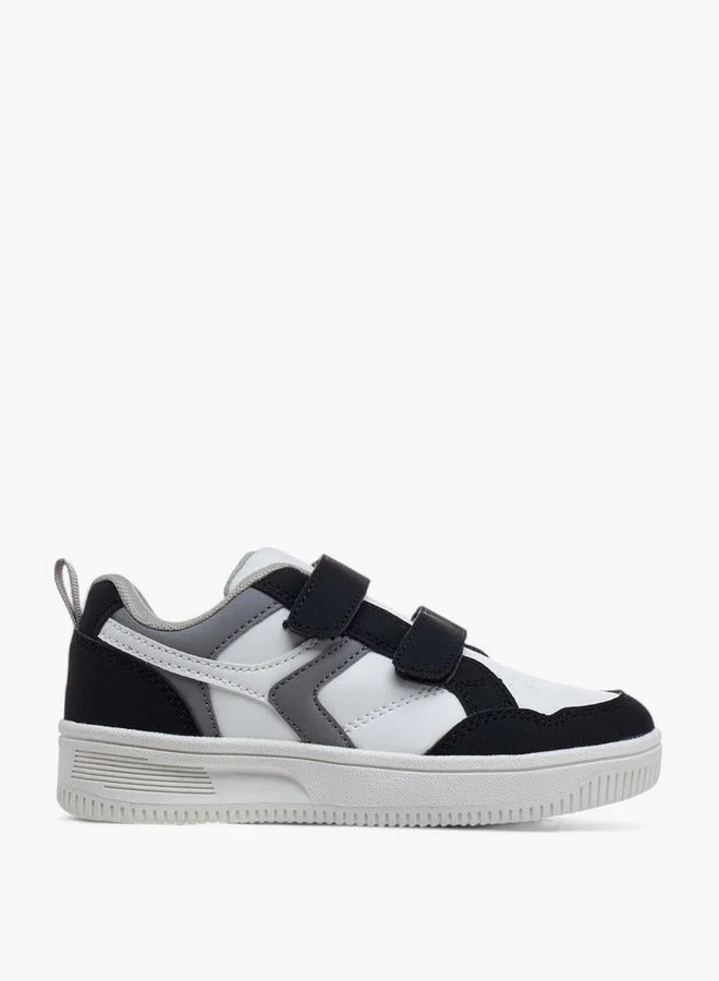 LBL by Shoexpress Panelled Sneakers with Hook and Loop Closure