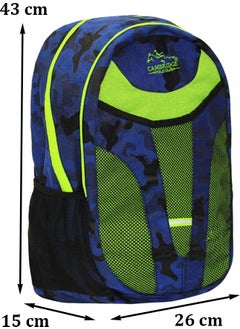 Cambridge Polo Club Backpack with Side Pocket, Waterproof Fabric Base and Back Shock Absorbing Support  - Image 2