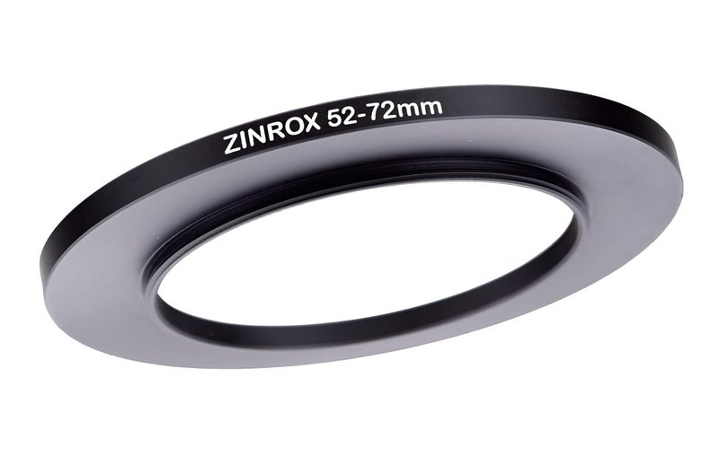 ZINROX® 52-72mm Step Up Lens Filter Adapter Ring, Set of 1 Piece - Size: 52mm to 72mm Stepping Ring - Made in India - Image 1