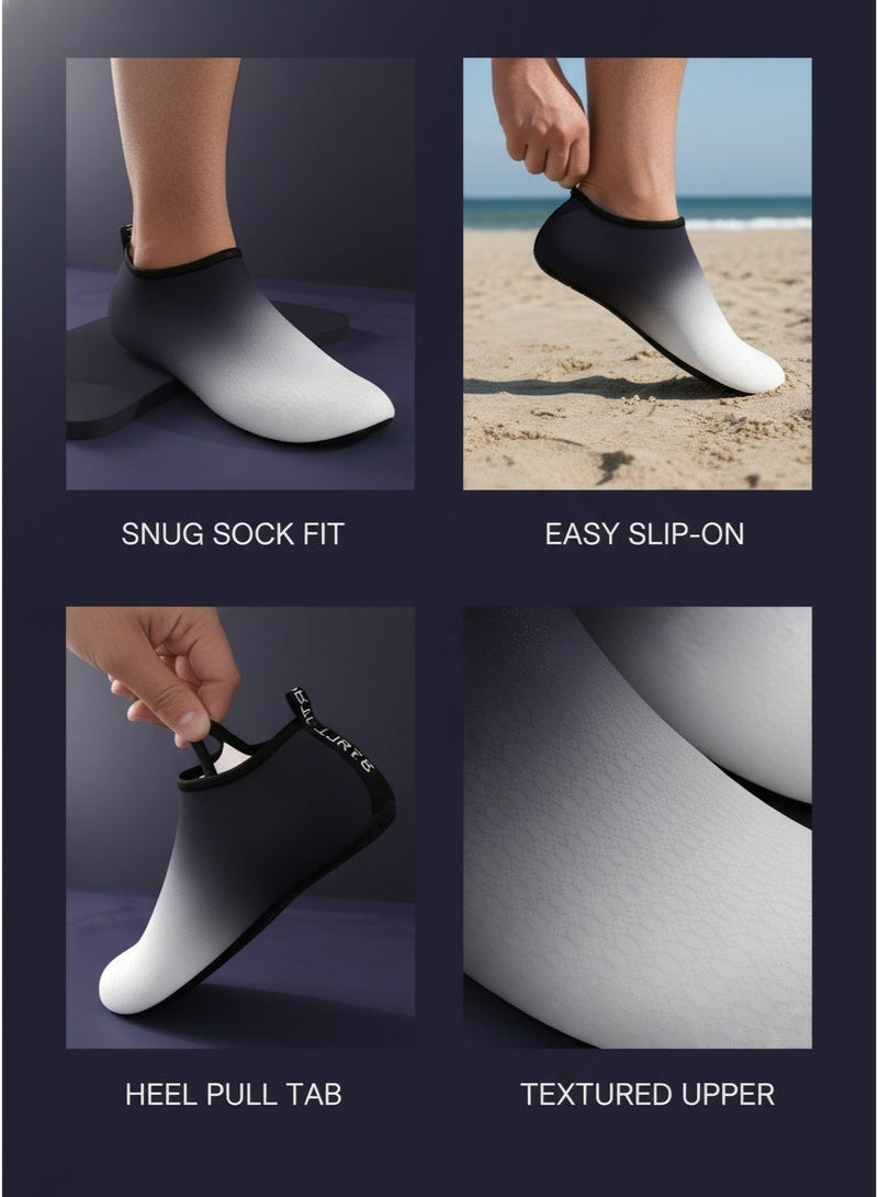 Beach Water Shoes for Women and Man,Slip-On And Non Slip Aqua Swimming Shoes for Pool Sea Beach Rubber Sole - Image 4