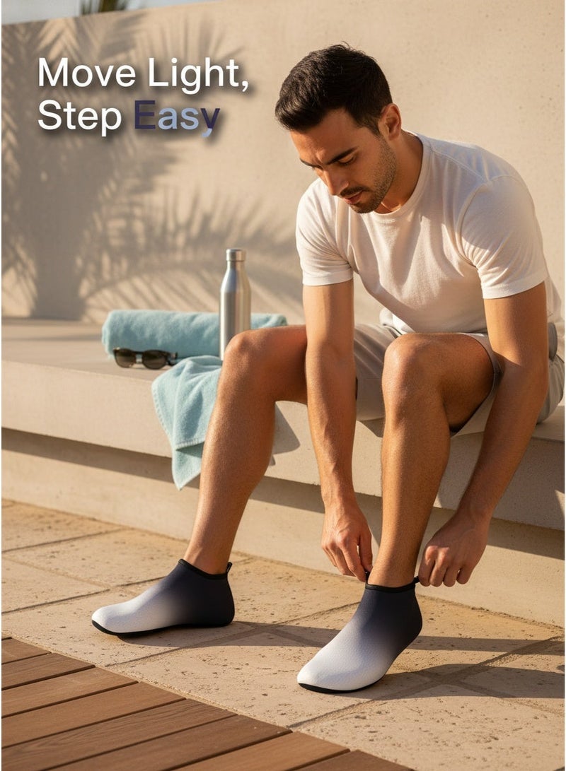 Beach Water Shoes for Women and Man,Slip-On And Non Slip Aqua Swimming Shoes for Pool Sea Beach Rubber Sole - Image 5