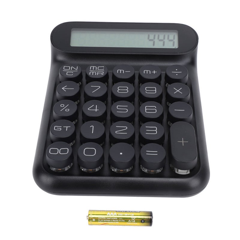 Mechanical Calculator with Blue Switch Keys Detachable Round Keycaps - Anti Slip Pads for Office Desk - Image 1