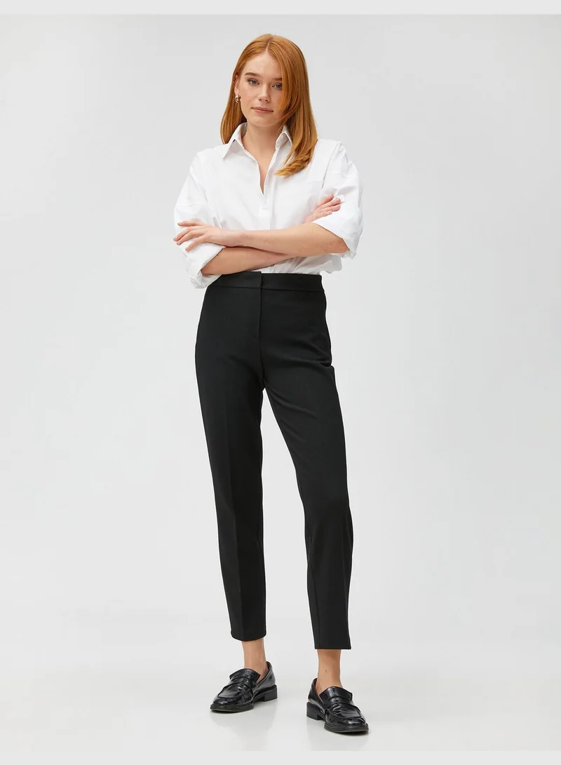 KOTON Basic Cigarette Classic Trousers Slim Leg