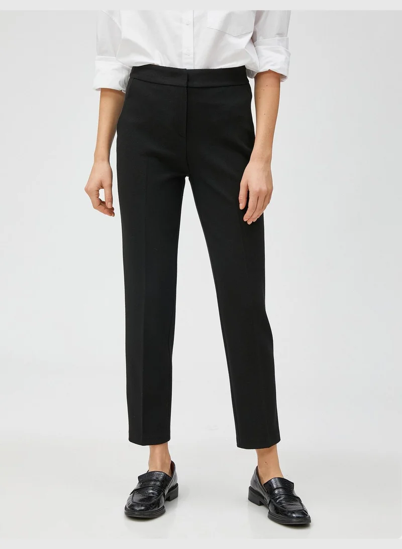 KOTON Basic Cigarette Classic Trousers Slim Leg