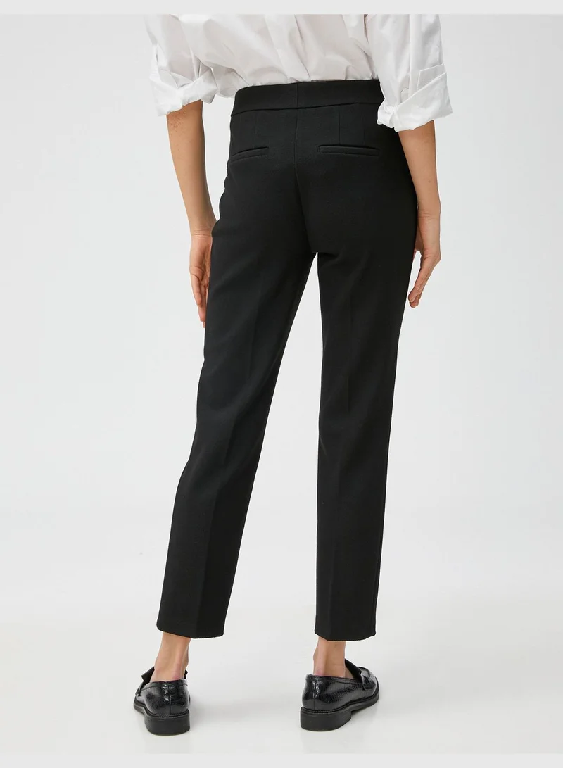 KOTON Basic Cigarette Classic Trousers Slim Leg