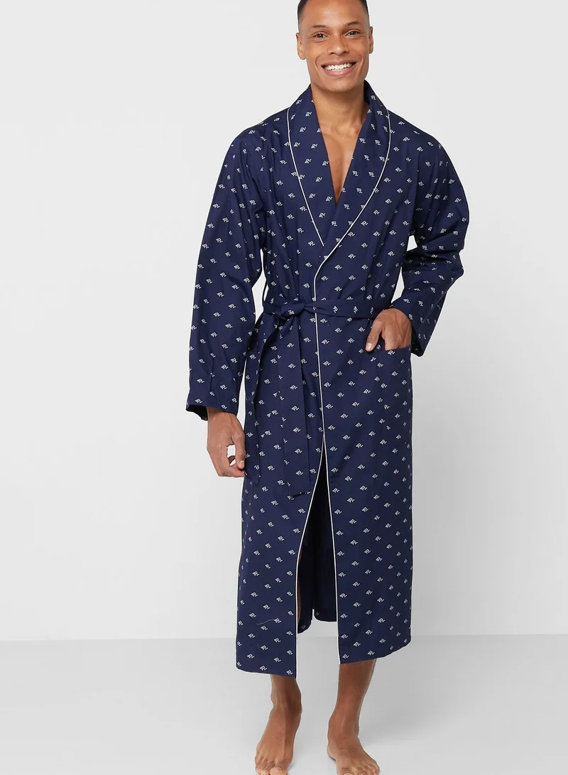 بولو رالف لورين Printed Pocket Detailed Robes