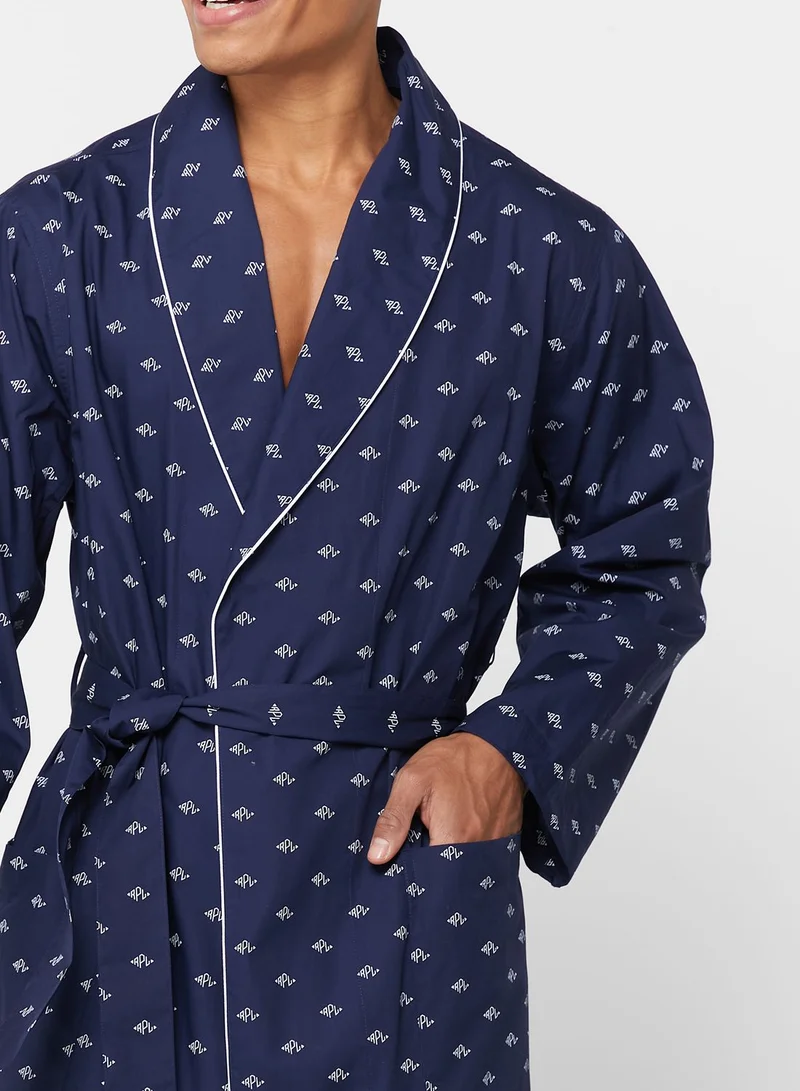 بولو رالف لورين Printed Pocket Detailed Robes