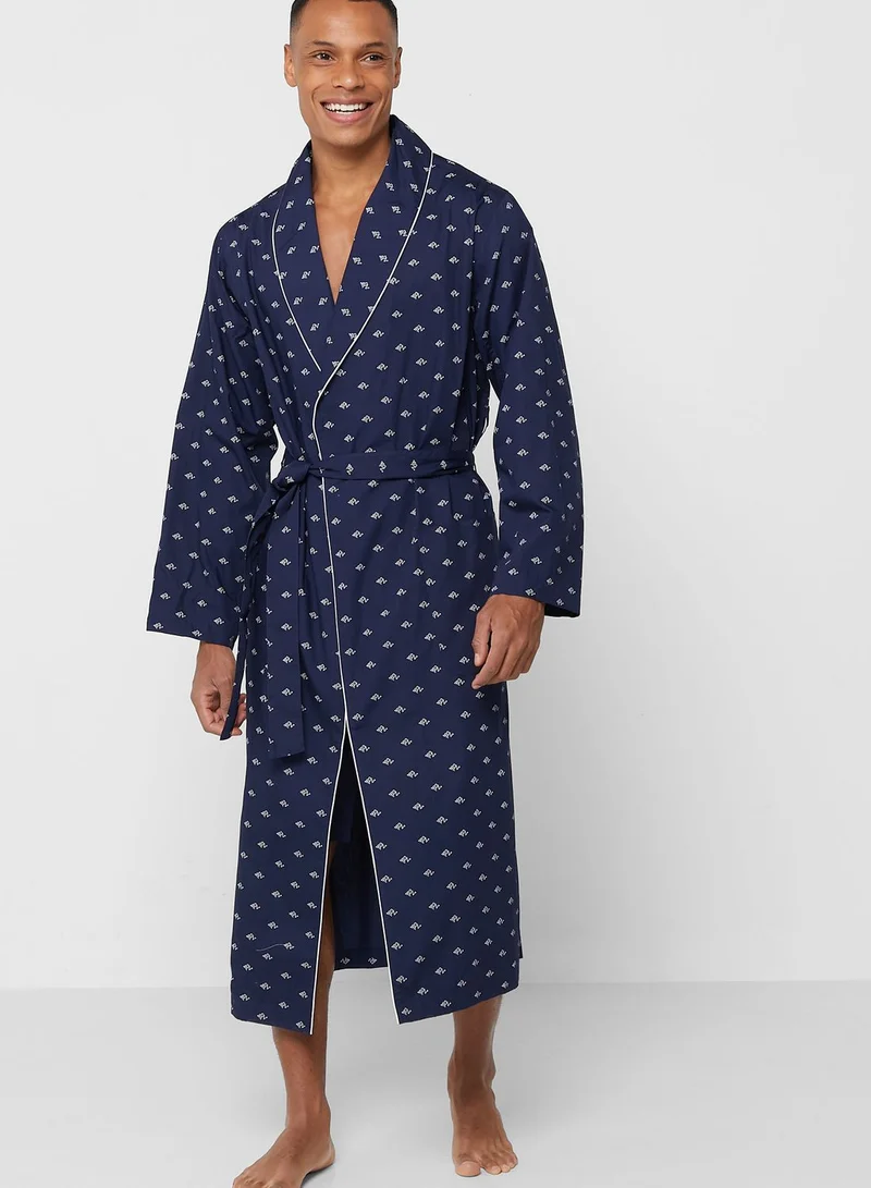 بولو رالف لورين Printed Pocket Detailed Robes
