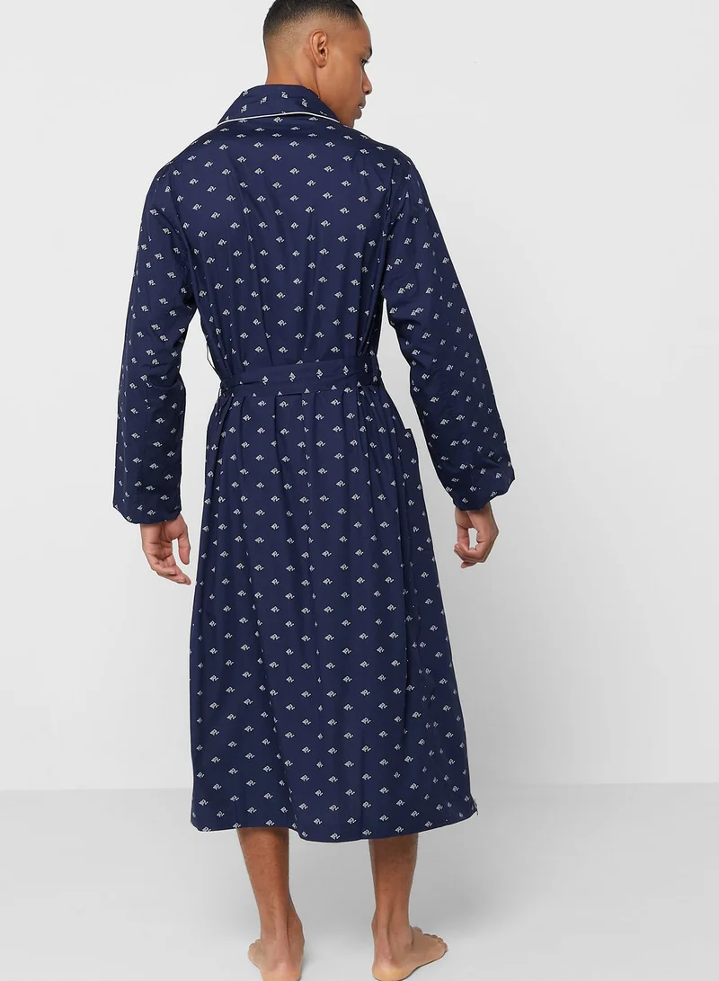 بولو رالف لورين Printed Pocket Detailed Robes